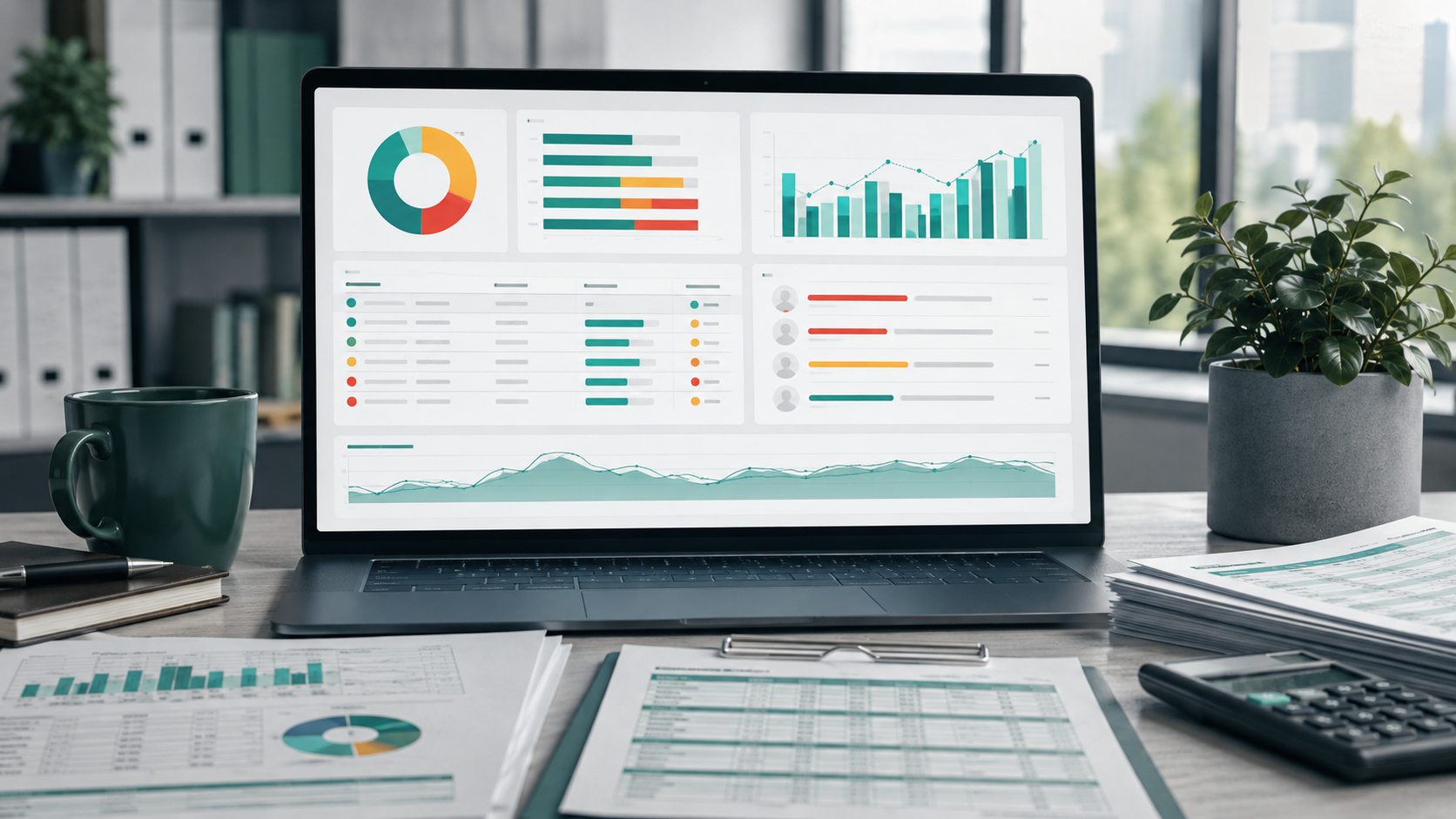 Finance dashboard for accounts receivable aging buckets and collections review
